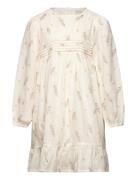 Dress Ls Aop W. Lining Dresses & Skirts Dresses Casual Dresses Long-sleeved Casual Dresses Cream Minymo