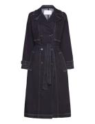 Lr-Freja Trenchcoat Frakke Navy Levete Room