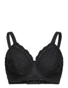 Idole - Minimizer Bra Top Lingerie Bras & Tops Full Cup Bras Black Etam