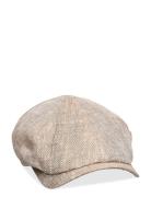 Newsboy Slim Cap Accessories Headwear Flat Caps Beige Wigéns