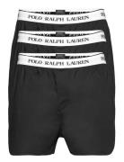 Stretch Cotton Boxer 3-Pack Underwear Boxer Shorts Black Polo Ralph Lauren Underwear