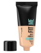 Maybelline New York Fit Me Matte + Poreless Foundation 105 Natural Ivory Foundation Makeup Maybelline