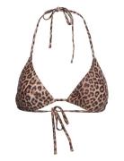 Pcbaomi Bikini Triangle Bra Sww Bc Swimwear Bikinis Bikini Tops Triangle Bikinitops Brown Pieces