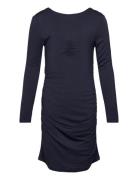 Viscose Dress Dresses & Skirts Dresses Casual Dresses Long-sleeved Casual Dresses Navy Rosemunde Kids