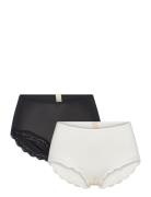 Evie - 2Pp Midi Lingerie Panties High Waisted Panties Multi/patterned Dorina