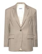 Allen - Classic Wool Blend Blazers Single Breasted Blazers Beige Day Birger Et Mikkelsen