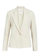 Objlisa L/S Button Blazer Noos Blazers Single Breasted Blazers Cream Object