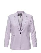 Carselma-Aris Life L/S Fit Blazer Tlr Blazers Single Breasted Blazers Purple ONLY Carmakoma
