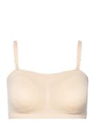 Mljules Feed Me Tube Bra 2F A. Lingerie Bras & Tops Maternity Bras Beige Mamalicious