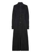 Black Wash Boiler Dress Maxikjole Festkjole Black Cannari Concept