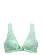 Cetrella Bikini Top Swimwear Bikinis Bikini Tops Triangle Bikinitops Green Dorina