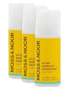 After Workout Deodorant Light Mint 3 Pack Deodorant Roll-on Nude MOSS & NOOR