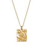 Ix Rustic Square Pendant Accessories Jewellery Necklaces Chain Necklaces Gold IX Studios