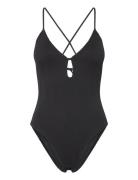 Pulp Swim Bikini Wirefree Plunge T-Shirt Swimsuit Badedragt Badetøj Black Chantelle Beach