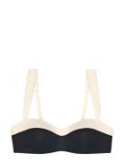 Summer Glow Dp 01 Sd Swimwear Bikinis Bikini Tops Bandeau Bikinitops Black Triumph