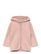 Jacket Ears Cotton Fleece  Outerwear Fleece Outerwear Fleece Jackets Pink Huttelihut