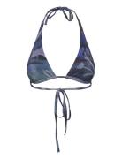 H Ymoon Wireless Bralette Bra Top Swimwear Bikinis Bikini Tops Triangle Bikinitops Blue Etam