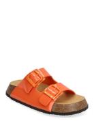 Sl Noelle 24 Pu Leather Flade Sandaler Orange Scholl