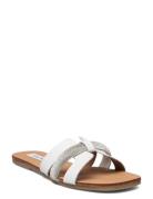 Edriah Sandal  Flade Sandaler White Steve Madden