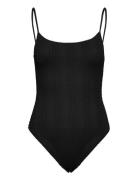 Textured Swimsuit Badedragt Badetøj Black Mango