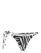Leopard Bikini Bottom Swimwear Bikinis Bikini Bottoms Side-tie Bikinis Black Mango