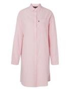 Icons Luna Organic Cotton Light Oxford Nightshirt Nattøj Pink Lexington Home