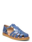 Sandals - Flat - Closed Toe - Op Flade Sandaler Blue ANGULUS