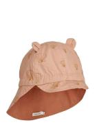 Gorm Reversible Sun Hat With Ears Solhat Coral Liewood