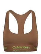 Unlined Bralette Lingerie Bras & Tops Soft Bras Bralette Brown Calvin Klein