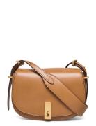 Polo Id Calfskin Saddle Bag Bags Crossbody Bags Beige Polo Ralph Lauren