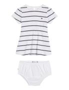 Baby Striped Rib Dress S/S Dresses & Skirts Dresses Baby Dresses Short-sleeved Baby Dresses Multi/patterned Tommy Hilfiger