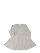 Flared Dress L.s Classic Dresses & Skirts Dresses Casual Dresses Long-sleeved Casual Dresses Grey Geggamoja