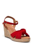 Espadrilles Espadrillos Med Hæl Sandal Red Billi Bi