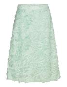 Slzienna Skirt Knælang Nederdel Green Soaked In Luxury