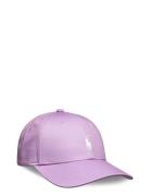 Embroidered Pony Twill Cap Accessories Headwear Caps Purple Ralph Lauren Golf