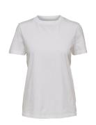 Slfmy Perfect Ss Tee Box Cut B Noos Tops T-shirts & Tops Short-sleeved White Selected Femme