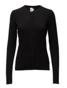 A8661, Milasz R-Neck Cardigan Tops Knitwear Cardigans Black Saint Tropez