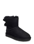 W Mini Bailey Bow Ii Shoes Boots Ankle Boots Ankle Boots Flat Heel Black UGG