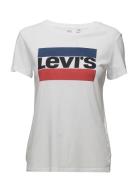 The Perfect Tee Sportswear Log Tops T-shirts & Tops Short-sleeved White LEVI´S Women