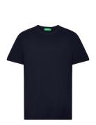 Short Sleeves T-Shirt Tops T-Kortærmet Skjorte Blue United Colors Of Benetton