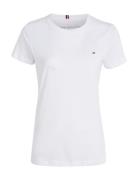 Heritage Crew Neck Tee Tops T-shirts & Tops Short-sleeved White Tommy Hilfiger