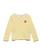 Kim Kids Long Sleeve Tops T-shirts Long-sleeved T-Skjorte Yellow Wood Wood