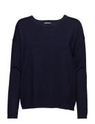 Elne Strik Pullover Tops Knitwear Jumpers Navy Minus