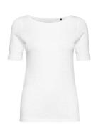 T-Shirts Short Sleeve Tops T-shirts & Tops Short-sleeved White Marc O'Polo
