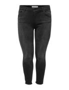 Carwilly Reg Ank Skinny Jeans Black Noos Bottoms Jeans Skinny Black ONLY Carmakoma