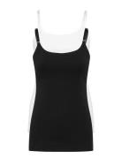 2 P Nursing Camisole Organic Tops T-shirts & Tops Sleeveless Black Lindex