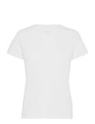 Texture Tee Sport T-shirts & Tops Short-sleeved White Casall