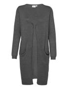 N2675, Milasz Ls Long Cardigan Tops Knitwear Cardigans Grey Saint Tropez