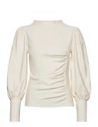 Rifagz Puff Blouse Noos Tops Blouses Long-sleeved White Gestuz