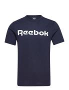 Gs Reebok Linear Rea Sport T-Kortærmet Skjorte Blue Reebok Classics